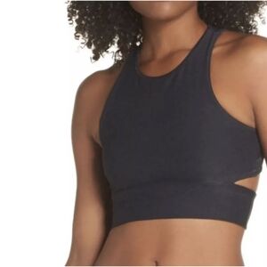 NWT Outdoor Voices Sports Bra Cutout Charcoal XS